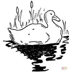 Dessin à colorier: Lac (Nature et saisons) #166126 - Coloriages à Imprimer Gratuits
