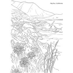 Dessin à colorier: Lac (Nature et saisons) #166186 - Coloriages à Imprimer Gratuits