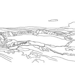 Coloriage Lac (Nature et saisons) #207364 à imprimer et colorier