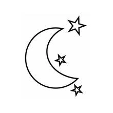 Dessins à colorier: Lune - Coloriages à Imprimer Gratuits