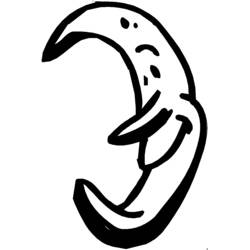 Dessin à colorier: Lune (Nature et saisons) #155590 - Coloriages à Imprimer Gratuits