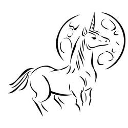 Dessin à colorier: Lune (Nature et saisons) #155592 - Coloriages à Imprimer Gratuits