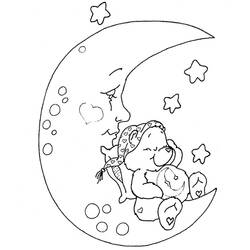 Dessin à colorier: Lune (Nature et saisons) #155605 - Coloriages à Imprimer Gratuits