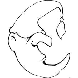 Dessin à colorier: Lune (Nature et saisons) #155609 - Coloriages à Imprimer Gratuits