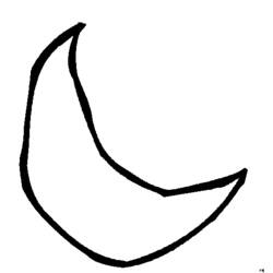 Dessin à colorier: Lune (Nature et saisons) #155612 - Coloriages à Imprimer Gratuits