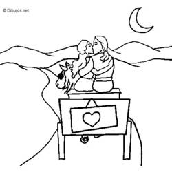 Dessin à colorier: Lune (Nature et saisons) #155667 - Coloriages à Imprimer Gratuits