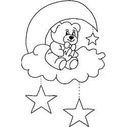 Dessin à colorier: Lune (Nature et saisons) #155710 - Coloriages à Imprimer Gratuits