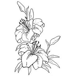 Dessin à colorier: Lys (Nature et saisons) #182376 - Coloriages à Imprimer Gratuits