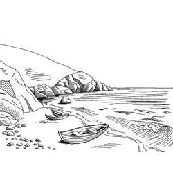 Dessin à colorier: Mer (Nature et saisons) #193475 - Coloriages à Imprimer Gratuits