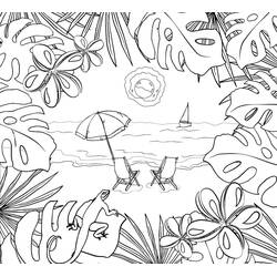 Dessin à colorier: Mer (Nature et saisons) #193476 - Coloriages à Imprimer Gratuits