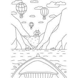 Dessin à colorier: Mer (Nature et saisons) #193477 - Coloriages à Imprimer Gratuits