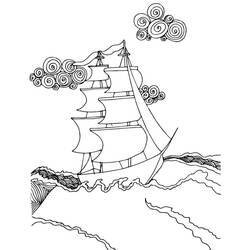 Dessin à colorier: Mer (Nature et saisons) #193487 - Coloriages à Imprimer Gratuits