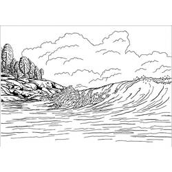 Dessin à colorier: Mer (Nature et saisons) #193489 - Coloriages à Imprimer Gratuits