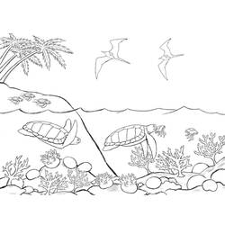 Dessin à colorier: Mer (Nature et saisons) #193493 - Coloriages à Imprimer Gratuits