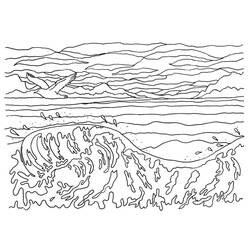 Dessin à colorier: Mer (Nature et saisons) #193499 - Coloriages à Imprimer Gratuits