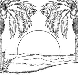 Dessin à colorier: Mer (Nature et saisons) #193506 - Coloriages à Imprimer Gratuits