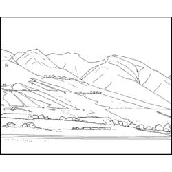 Dessin à colorier: Montagne (Nature et saisons) #156469 - Coloriages à Imprimer Gratuits