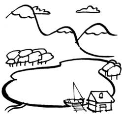 Dessin à colorier: Montagne (Nature et saisons) #156482 - Coloriages à Imprimer Gratuits