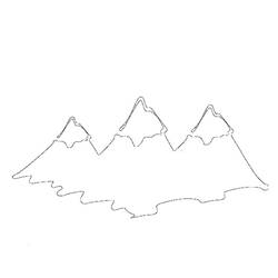 Dessin à colorier: Montagne (Nature et saisons) #156484 - Coloriages à Imprimer Gratuits
