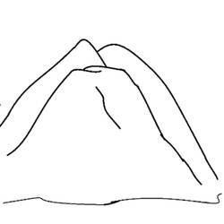 Dessin à colorier: Montagne (Nature et saisons) #156493 - Coloriages à Imprimer Gratuits