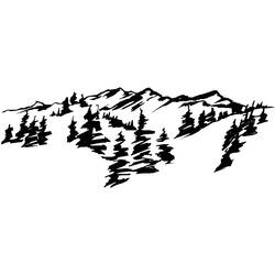 Dessin à colorier: Montagne (Nature et saisons) #156510 - Coloriages à Imprimer Gratuits
