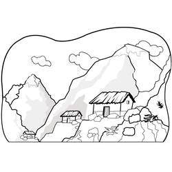 Dessin à colorier: Montagne (Nature et saisons) #156522 - Coloriages à Imprimer Gratuits