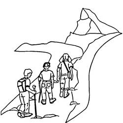 Dessin à colorier: Montagne (Nature et saisons) #156531 - Coloriages à Imprimer Gratuits