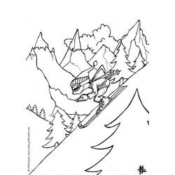 Dessin à colorier: Montagne (Nature et saisons) #156539 - Coloriages à Imprimer Gratuits