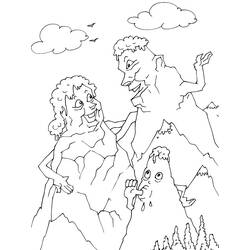 Dessin à colorier: Montagne (Nature et saisons) #156547 - Coloriages à Imprimer Gratuits