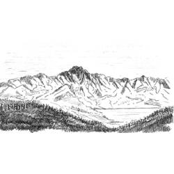 Dessin à colorier: Montagne (Nature et saisons) #156548 - Coloriages à Imprimer Gratuits