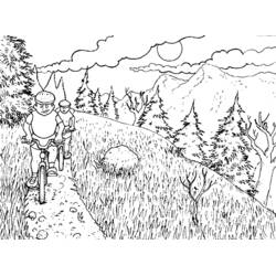 Dessin à colorier: Montagne (Nature et saisons) #156549 - Coloriages à Imprimer Gratuits