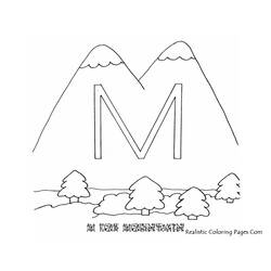 Dessin à colorier: Montagne (Nature et saisons) #156577 - Coloriages à Imprimer Gratuits