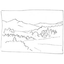 Dessin à colorier: Montagne (Nature et saisons) #156672 - Coloriages à Imprimer Gratuits