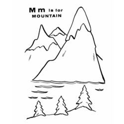 Dessin à colorier: Montagne (Nature et saisons) #156689 - Coloriages à Imprimer Gratuits