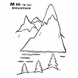 Dessin à colorier: Montagne (Nature et saisons) #156733 - Coloriages à Imprimer Gratuits