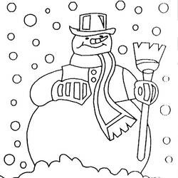 Dessin à colorier: Neige (Nature et saisons) #158502 - Coloriages à Imprimer Gratuits