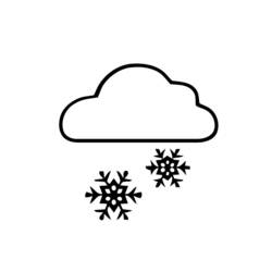 Dessin à colorier: Neige (Nature et saisons) #158532 - Coloriages à Imprimer Gratuits