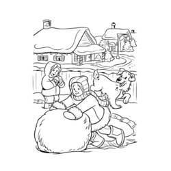 Dessin à colorier: Neige (Nature et saisons) #158565 - Coloriages à Imprimer Gratuits
