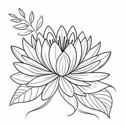 Coloriage Nénuphar (Nature et saisons) #221862 à imprimer et colorier