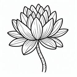 Coloriage Nénuphar (Nature et saisons) #221886 à imprimer et colorier