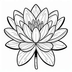 Coloriage Nénuphar (Nature et saisons) #221891 à imprimer et colorier