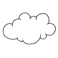 Dessin à colorier: Nuage (Nature et saisons) #157301 - Coloriages à Imprimer Gratuits
