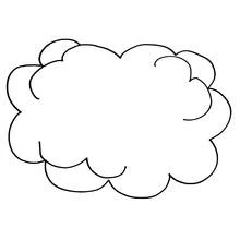 Dessin à colorier: Nuage (Nature et saisons) #157318 - Coloriages à Imprimer Gratuits