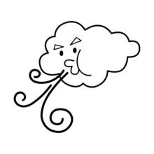 Dessin à colorier: Nuage (Nature et saisons) #157322 - Coloriages à Imprimer Gratuits
