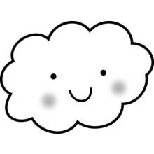 Dessin à colorier: Nuage (Nature et saisons) #157325 - Coloriages à Imprimer Gratuits