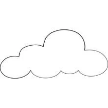 Dessin à colorier: Nuage (Nature et saisons) #157331 - Coloriages à Imprimer Gratuits