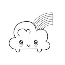 Dessin à colorier: Nuage (Nature et saisons) #157353 - Coloriages à Imprimer Gratuits