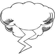 Dessin à colorier: Nuage (Nature et saisons) #157406 - Coloriages à Imprimer Gratuits