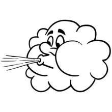 Dessin à colorier: Nuage (Nature et saisons) #157426 - Coloriages à Imprimer Gratuits