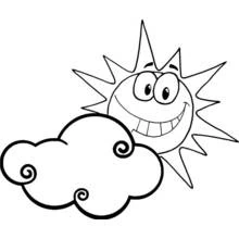 Dessin à colorier: Nuage (Nature et saisons) #157542 - Coloriages à Imprimer Gratuits
